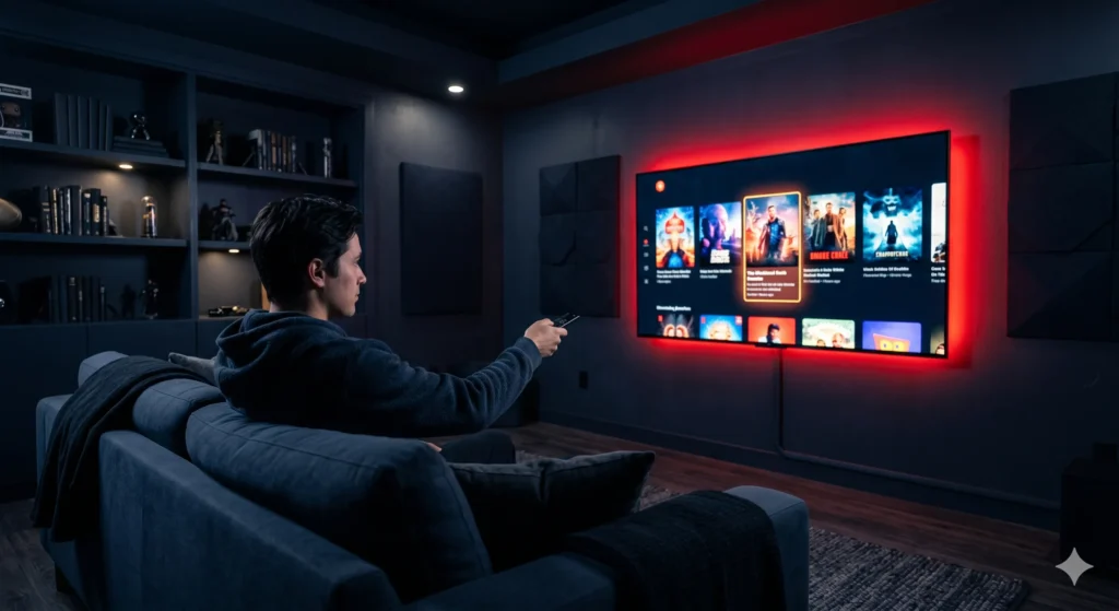 browsing the best legal vega movies alternatives on a smart tv